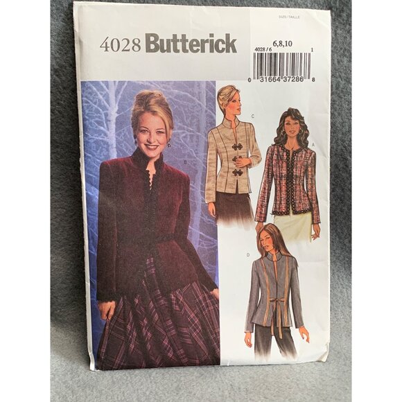 Butterick 4028 Womens Jacket Sewing Pattern Sizes 6-10 - uncut - Picture 1 of 2